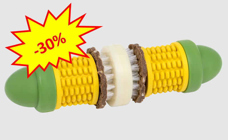 -30% sur la gamme de jouets à mächer Cravin Corn Dog A'chat